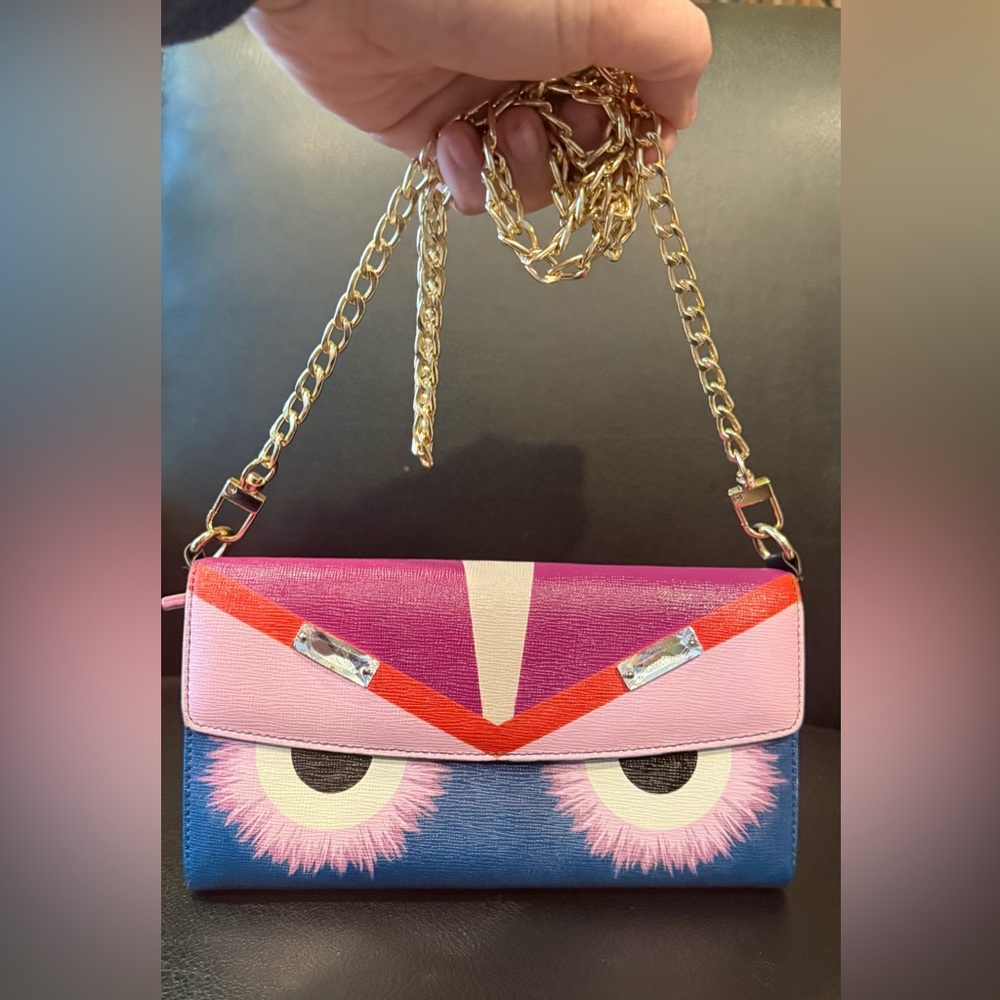 GUC Authentic Fendi Monster Long Wallet
